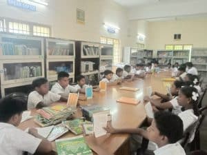 Reading at Library